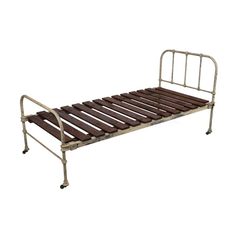 Cream Rusted Bed  
